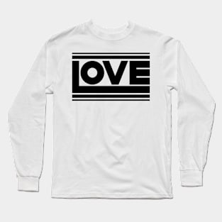 Love Block Black Long Sleeve T-Shirt